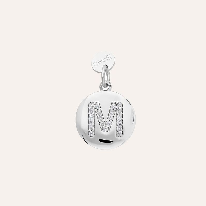 Pendente Love Beats Argento Rodiato Cubic Zirconia - Ciondoli con Incisione Donna | Stroili