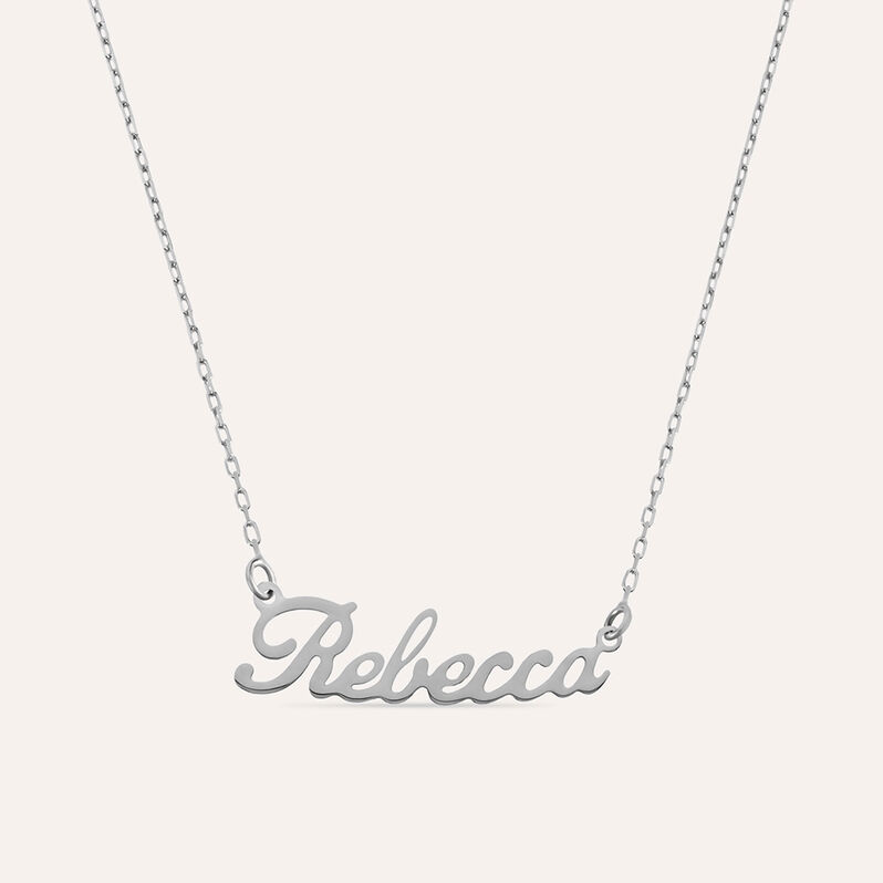 Collana Rebecca Gold Names Oro Bianco - Collane Unisex | Stroili