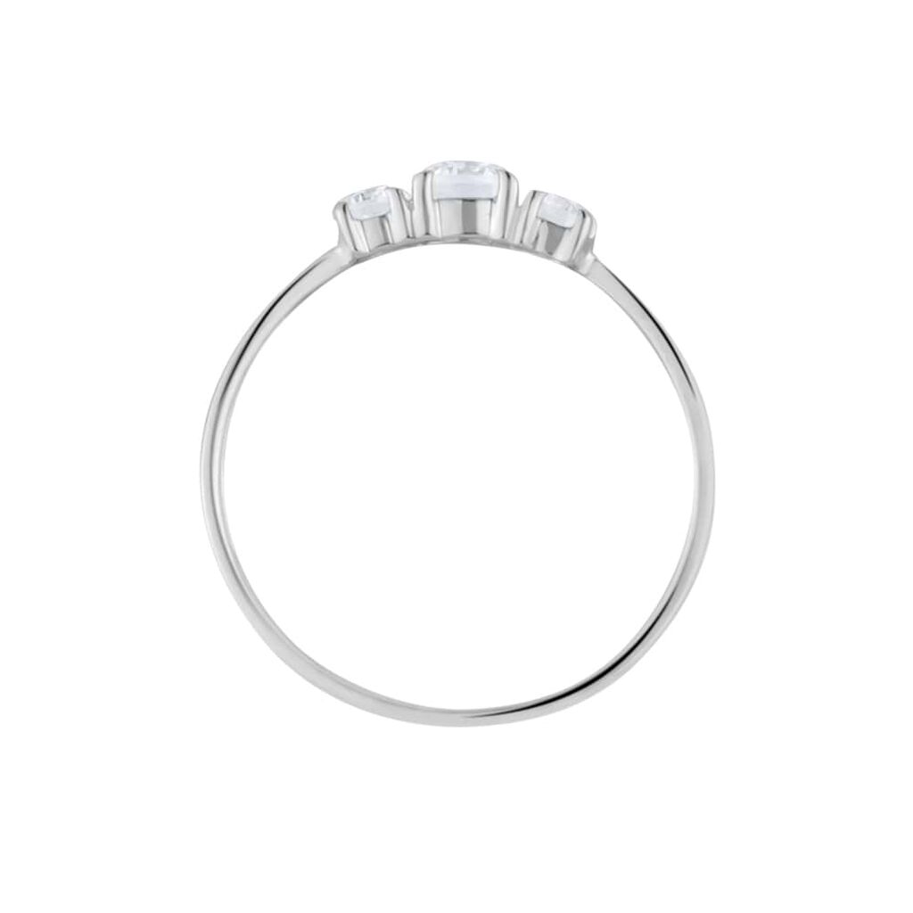 Anello Trilogy Claire Oro Bianco Cubic Zirconia - Anelli con Pietre Donna | Stroili