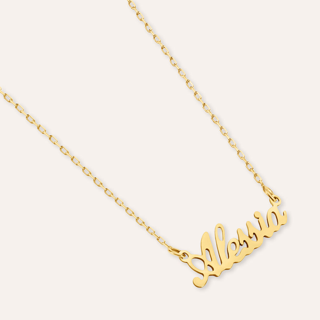 Collana Alessia Gold Names Oro Giallo