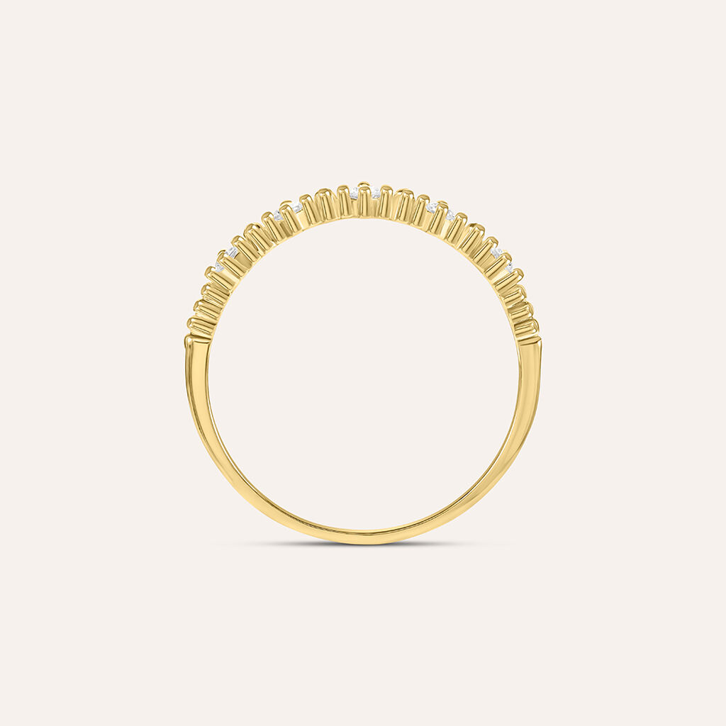 Anello Fantasia Claire Oro Giallo Cubic Zirconia - Anelli con Pietre Donna | Stroili