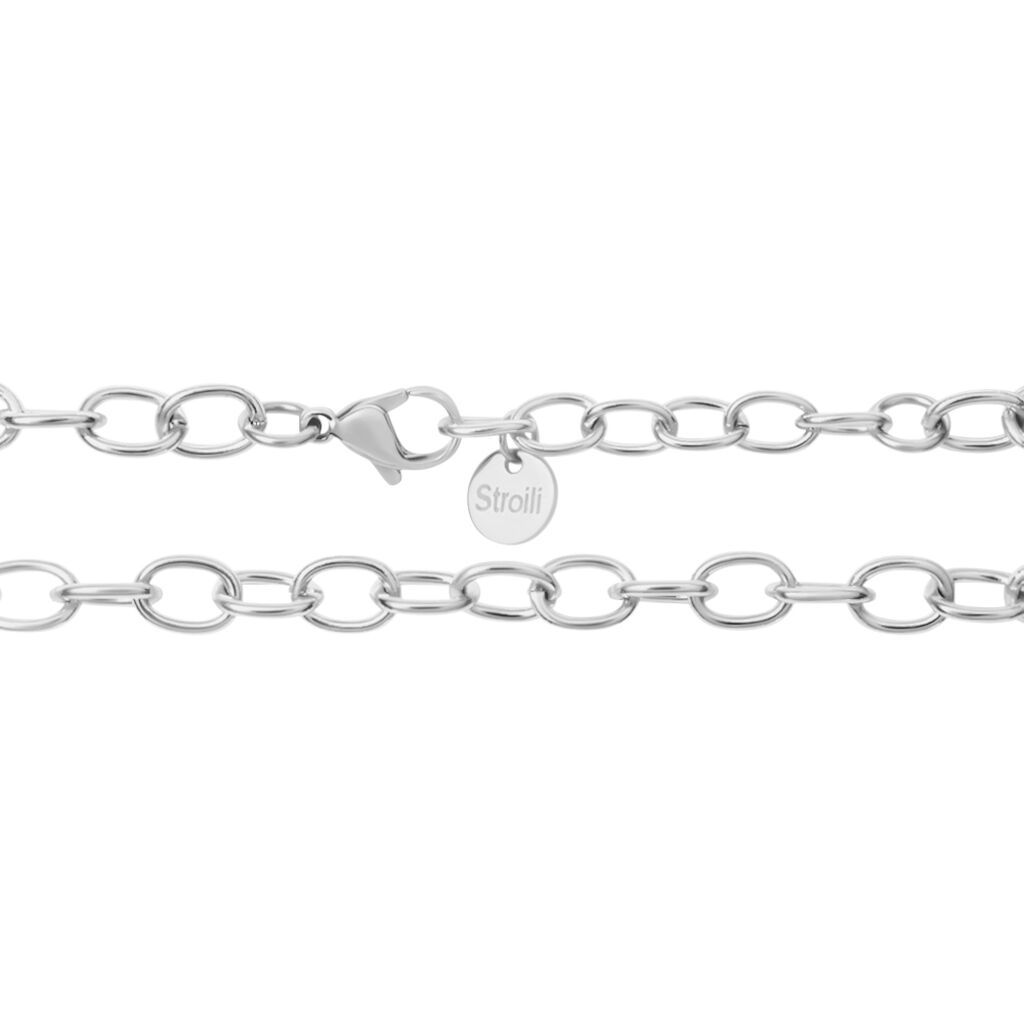 Collana Lady Phantasya Acciaio Bicolore Bianco / Rosa Cristallo - Collane Donna | Stroili