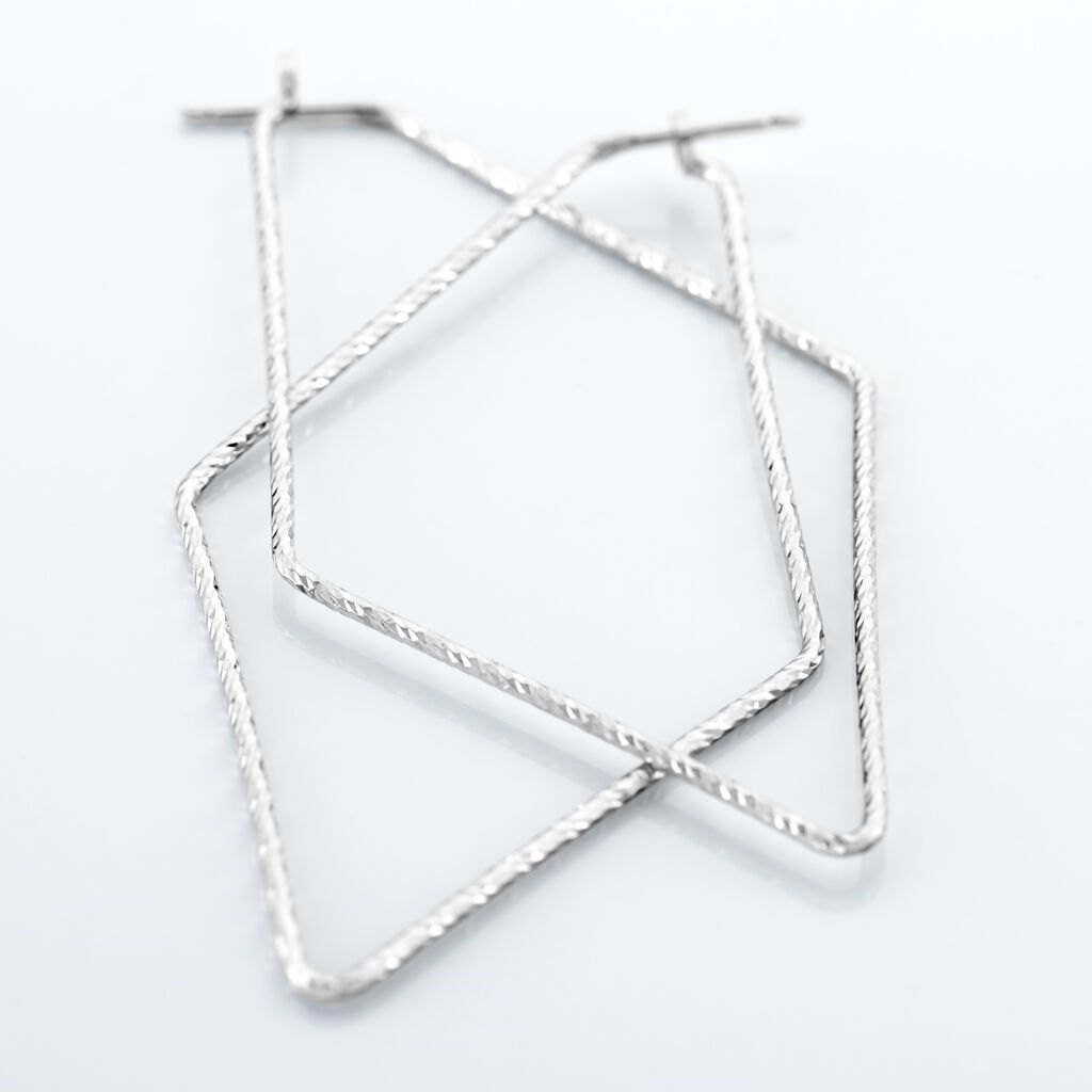 Orecchini A Cerchio Silver Collection Argento Rodiato - Orecchini a Cerchio Donna | Stroili