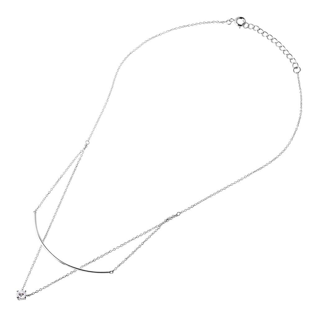 Collana Punto Luce Silver Elegance Argento Rodiato Cubic Zirconia - Collane Choker Donna | Stroili