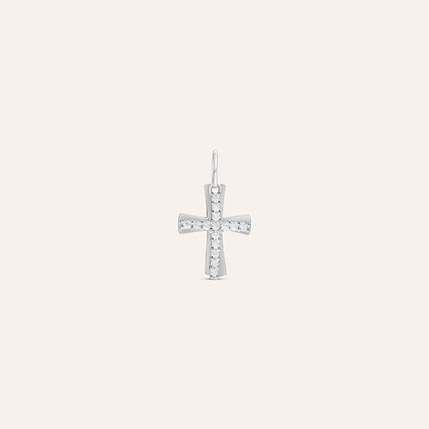 Pendente Holy Oro Bianco Cubic Zirconia - Ciondoli Donna | Stroili