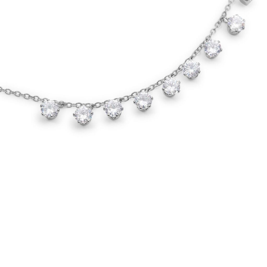 Collana Multi Punto Luce Romantic Shine Metallo Cristallo