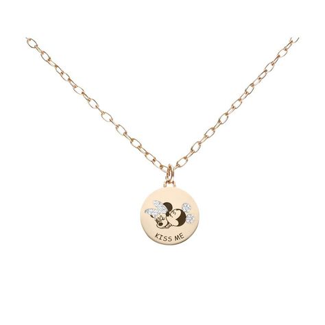 Collana Lady Message Acciaio Rosato Disney e Cristalli - Collane Donna | Stroili