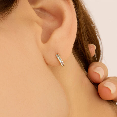 Orecchini A Cerchio Toujours Oro Giallo Cubic Zirconia - Orecchini a Cerchio Donna | Stroili