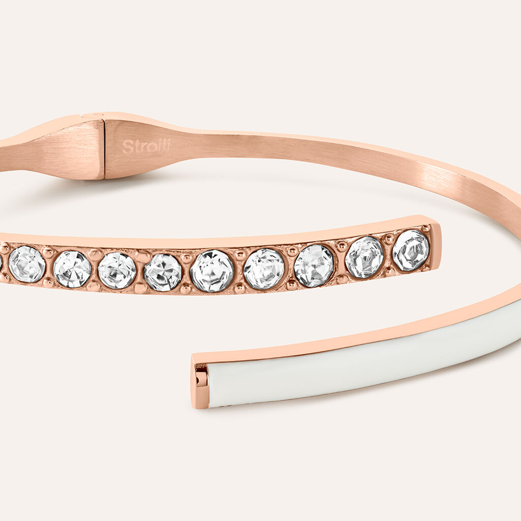 Bangle Lady Sweet Acciaio Rosa Cristallo