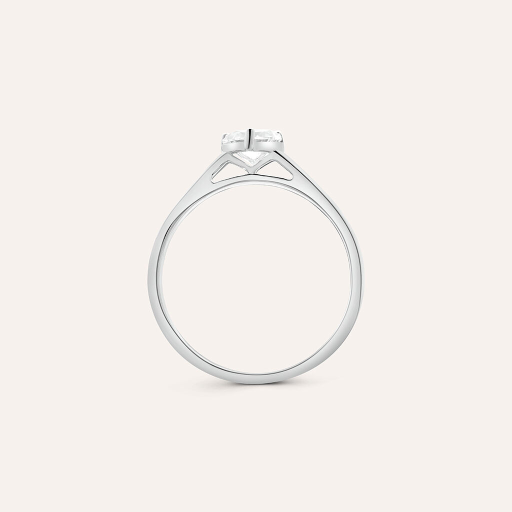 Anello Fantasia Diamade Oro Bianco Diamante Lab-Grown - Anelli con Pietre Donna | Stroili
