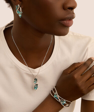 Collana Violet Ottone Cristallo
