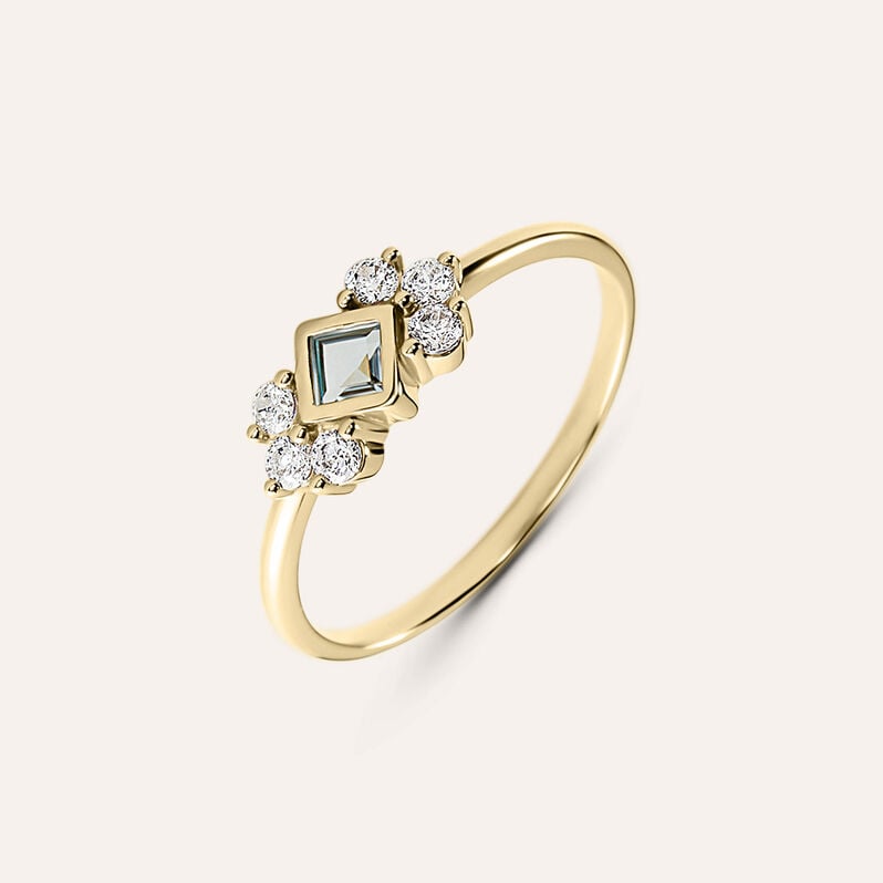 Anello Fantasia Golden Dream Placcato Oro Giallo Cubic Zirconia - Anelli con Pietre Donna | Stroili