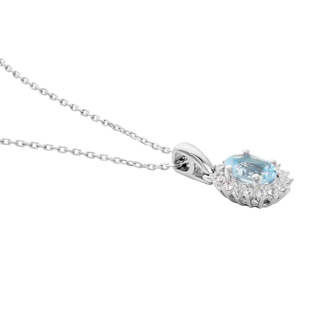 Collana Amélie Oro Bianco Topazio Cubic Zirconia - Collane Donna | Stroili