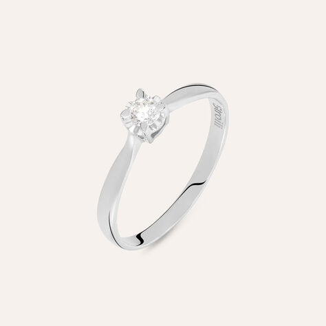 Anello Solitario Diamazing Oro Bianco Diamante - Anelli con Pietre Donna | Stroili