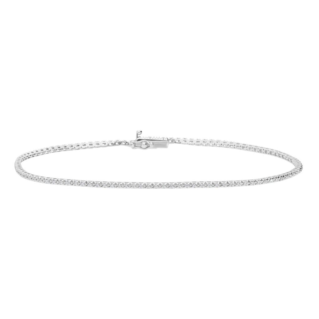 Tennis in oro bianco e diamanti 0.16 ct - Bracciali Donna | Stroili