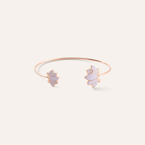 Bangle Lady Sweet Acciaio Rosa Cristallo - Bracciali Rigidi Donna | Stroili