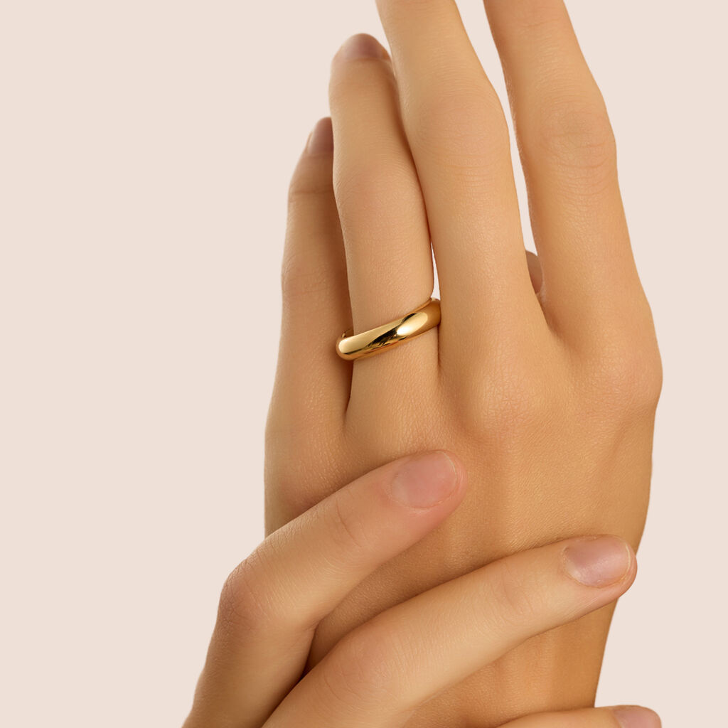 Fede Classica Leggera 4.5 mm Oro Giallo