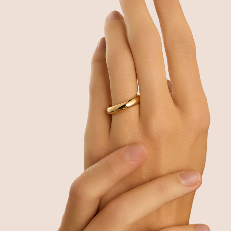 Fede Classica Leggera 4.5 mm Oro Giallo - Anelli con Incisione Unisex | Stroili