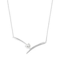 Collana Punto Luce Claire Oro Bianco Cubic Zirconia