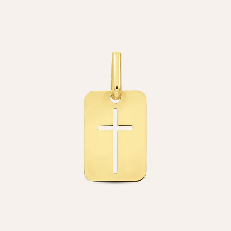 Pendente Holy Oro Giallo - Ciondoli con Incisione Unisex | Stroili