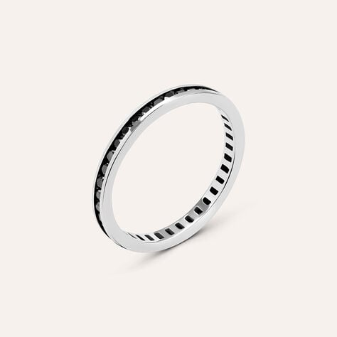 Anello Eternity L'homme Diamant Oro Bianco Diamante - Anelli Eternity Uomo | Stroili