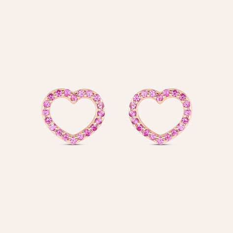 Orecchini Lobo Silver Rainbow Argento Rosa Cubic Zirconia - Orecchini a Lobo Donna | Stroili