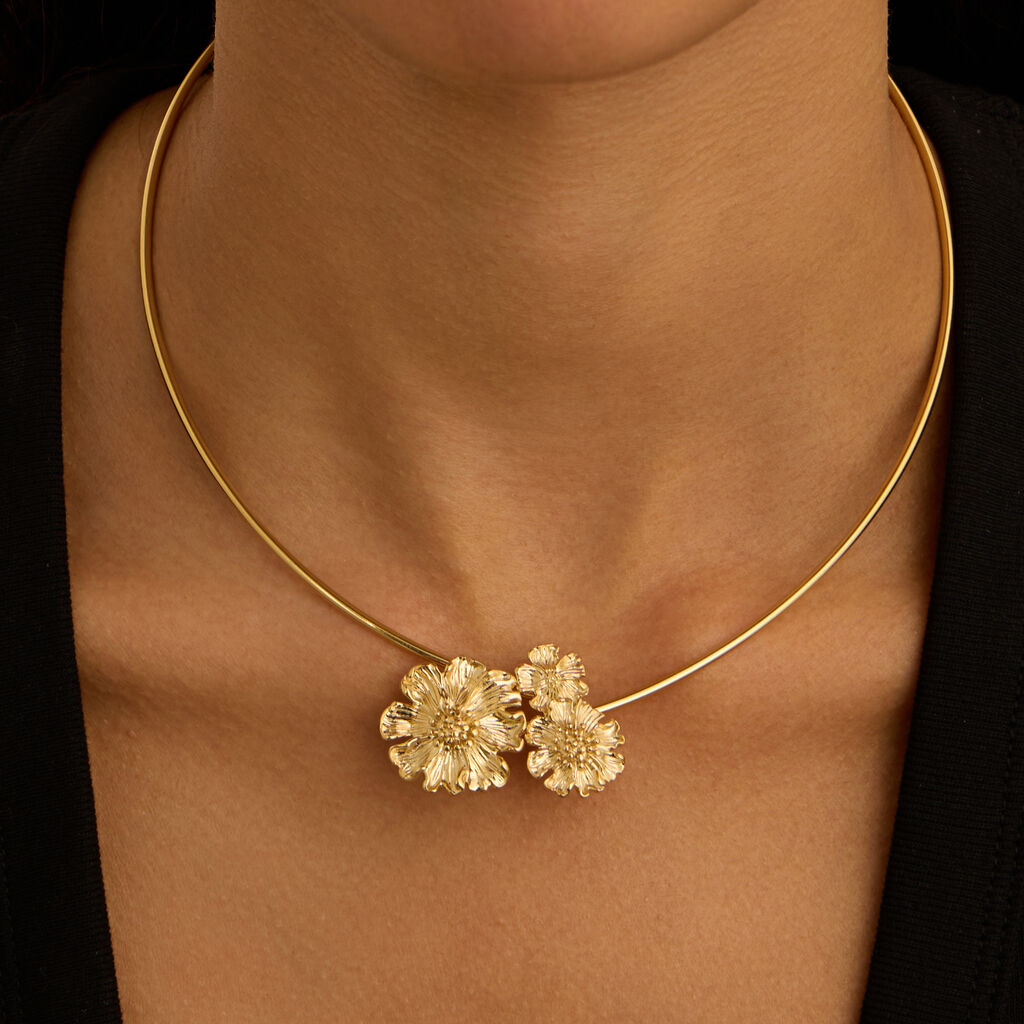 Collana Radiance Acciaio Dorato