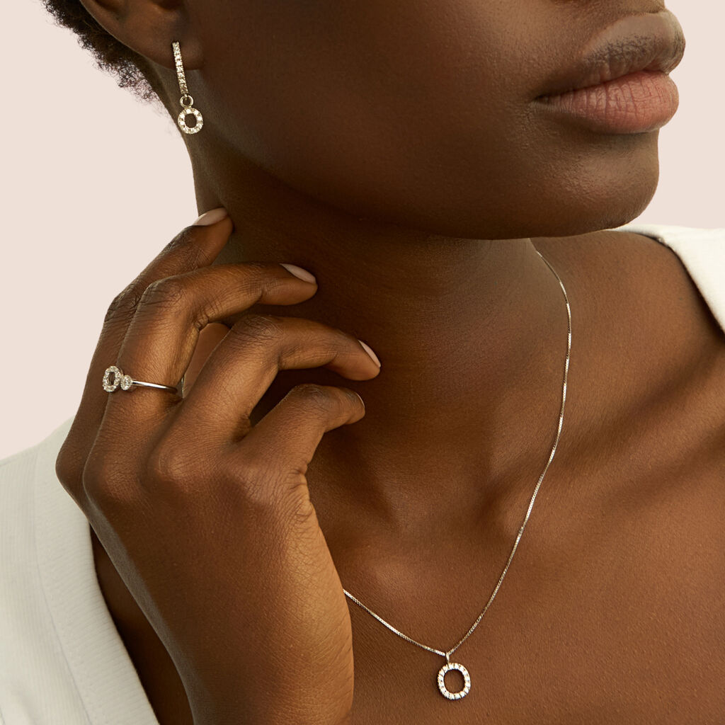 Collana Silver Moments Argento Rodiato Cubic Zirconia