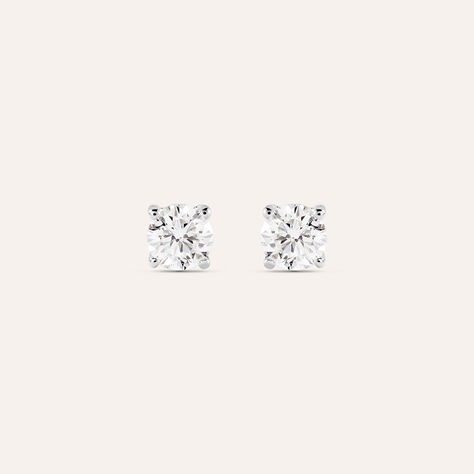 Orecchini Lobo Punto Luce Grace Oro Bianco Diamante - Orecchini a Lobo Donna | Stroili
