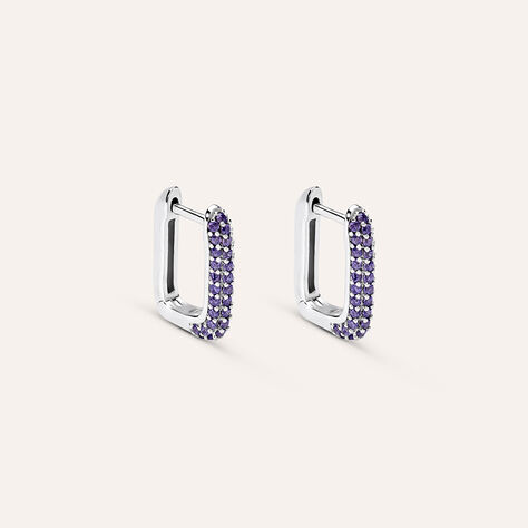 Orecchini A Cerchio Silver Rainbow Argento Rodiato Cubic Zirconia - Orecchini a Cerchio Donna | Stroili