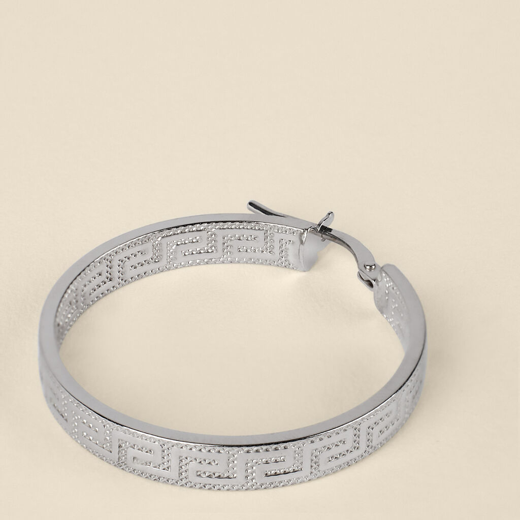 Orecchini A Cerchio Toujours Oro Bianco