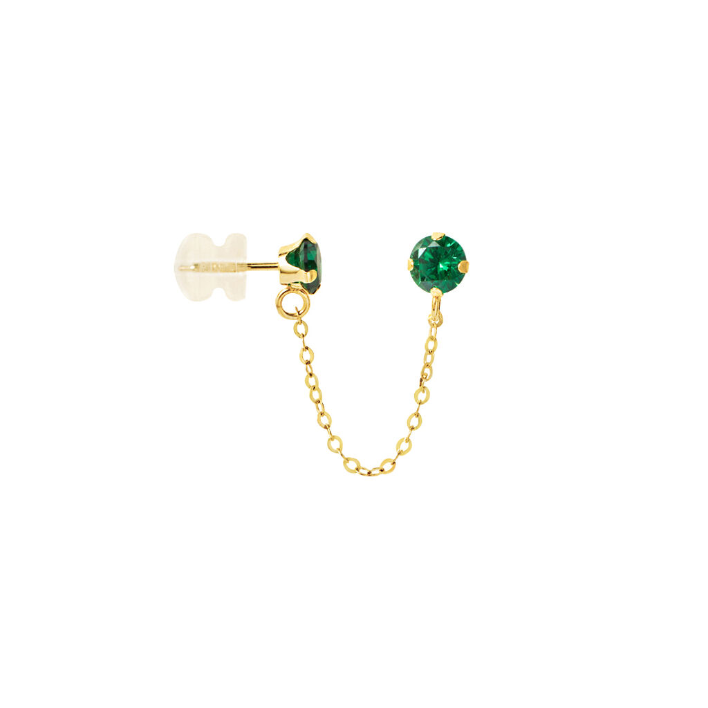 Mono Orecchino Lobo Bon Ton Oro Giallo Cubic Zirconia - Mono Orecchino Donna | Stroili