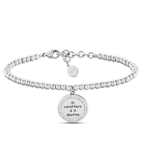 Bracciale Lady Message Acciaio Destiny e Cristalli - Bracciali Donna | Stroili