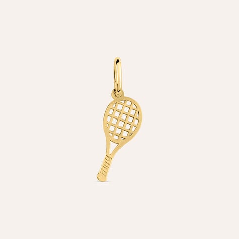 Pendente Racchetta da Tennis Po&egrave;me Oro Giallo - Ciondoli Unisex | Stroili