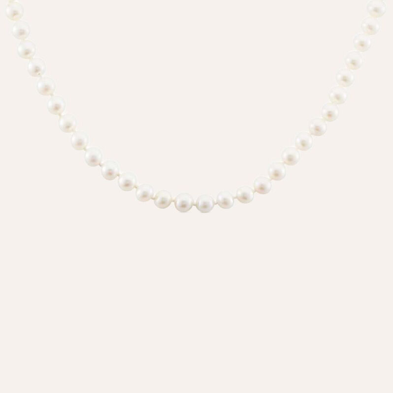 Collana Gold Pearls Oro Bianco Perla D'Acqua Dolce Diamante - Collane Donna | Stroili