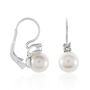 Orecchini Pendenti Silver Pearls Argento Rodiato Perla sintentica Cubic Zirconia
