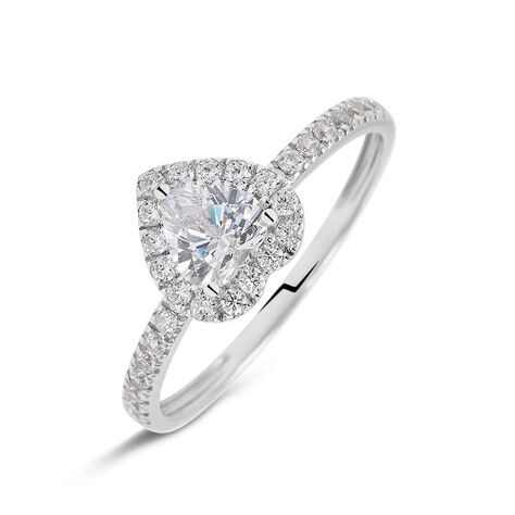 Anello Solitario Claire Oro Bianco Cubic Zirconia - Anelli con Pietre Donna | Stroili