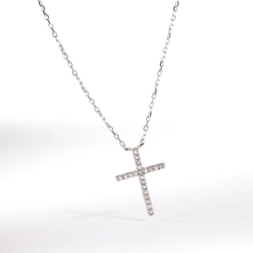Collana Sophia Oro Bianco Diamante - Collane Donna | Stroili