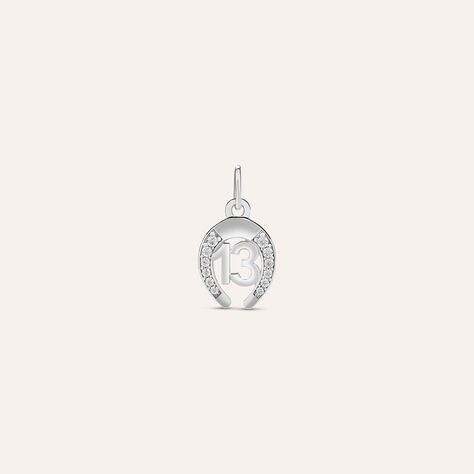 Pendente Saluti&Baci Ferro di Cavallo Love Beats Argento Rodiato Cubic Zirconia - Ciondoli Donna | Stroili