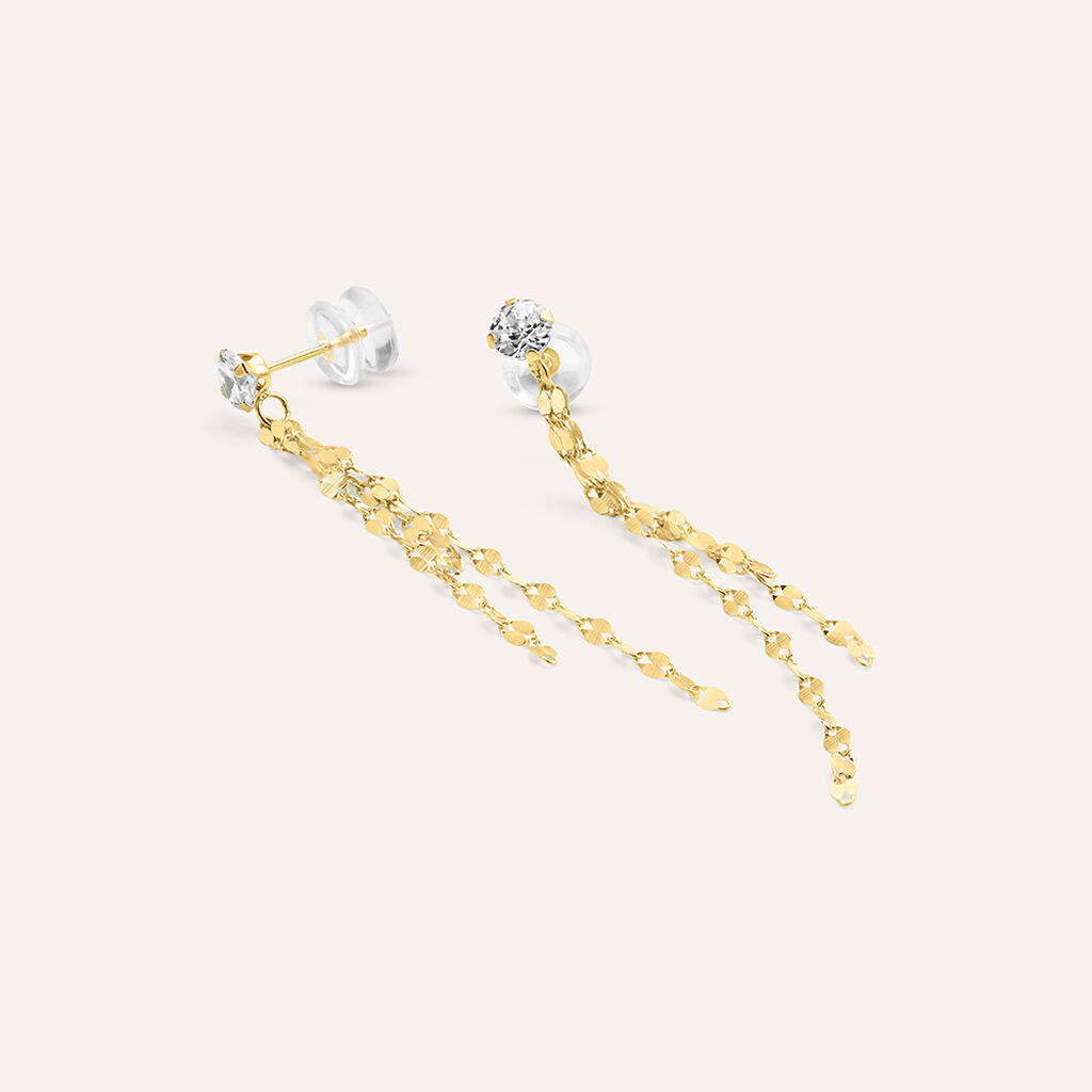 Orecchini Pendenti Claire Oro Giallo Cubic Zirconia