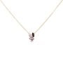 Collana Violet Ottone Rosa Cristallo