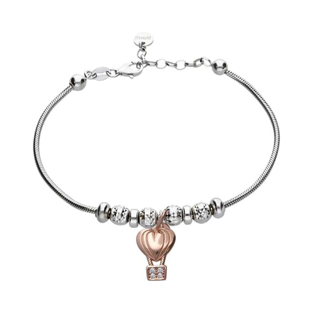 Pendente Love Beats Argento Rosa Cubic Zirconia - Ciondoli Donna | Stroili