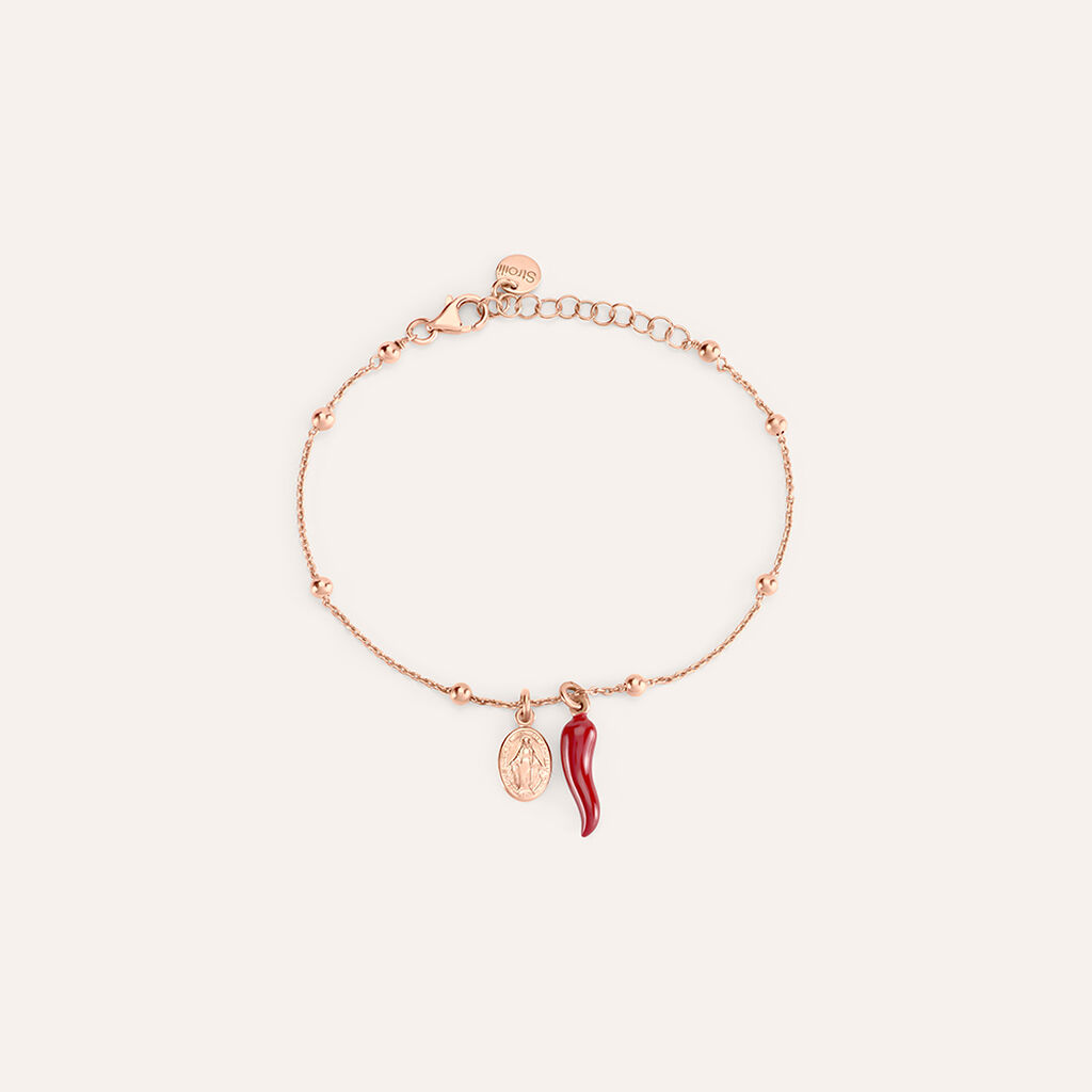 Bracciale Rosario Silver Soul Argento Rosa - Bracciali con Rosario Donna | Stroili