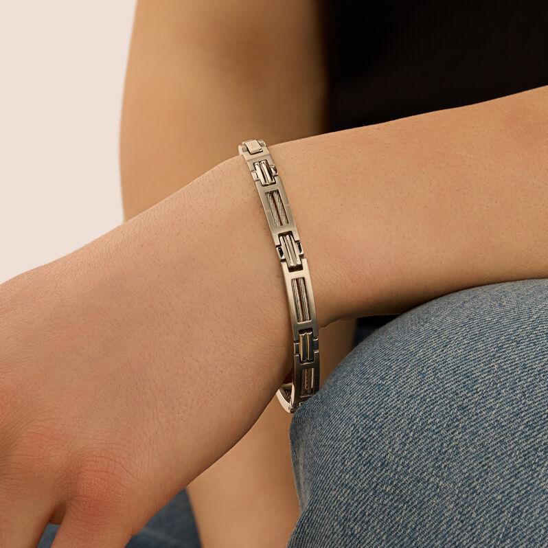 Bracciale Man Code Acciaio - Bracciali Uomo | Stroili