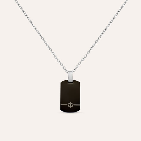 Collana Man Code Acciaio Bicolore Bianco / Nero - Collane Uomo | Stroili