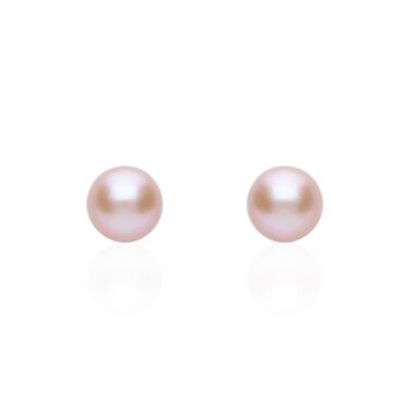 Orecchini Lobo Mon Petit Oro Bianco Perla D'Acqua Dolce