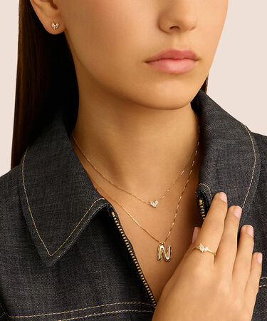 Orecchini Lobo Diamade Glam Oro Giallo Diamante Lab-Grown