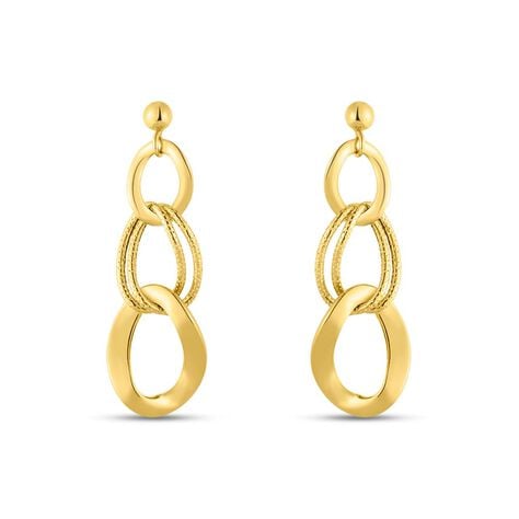 Orecchini Pendenti Golden Lover Oro Giallo - Orecchini Pendenti Donna | Stroili