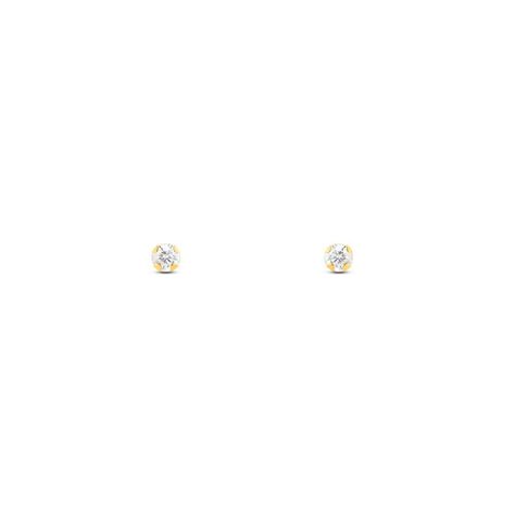 Orecchini Lobo Punto Luce Bon Ton Oro Giallo Cubic Zirconia - Orecchini a Lobo Donna | Stroili