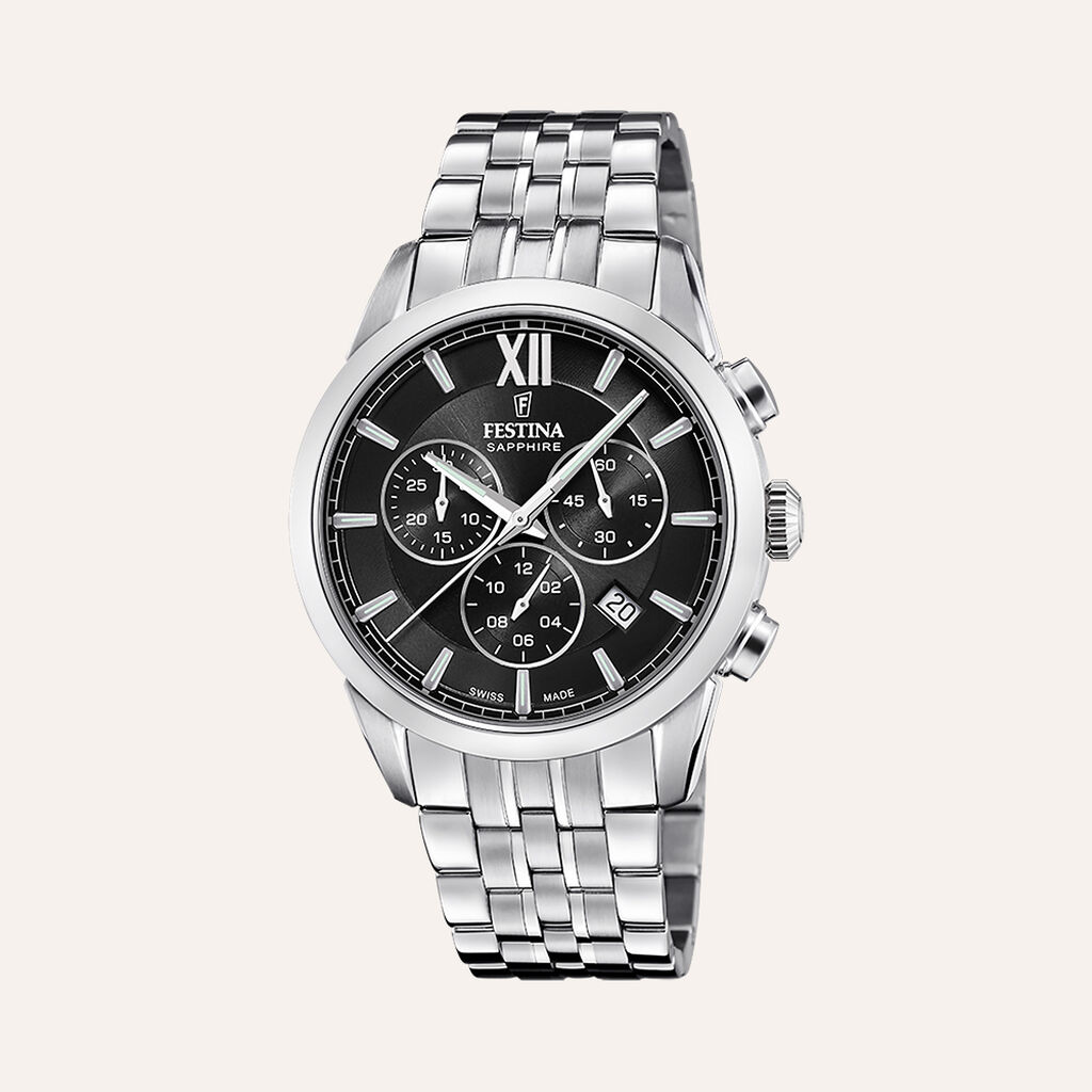 Orologio Al Quarzo Festina Swiss Made Chrono F20040/4